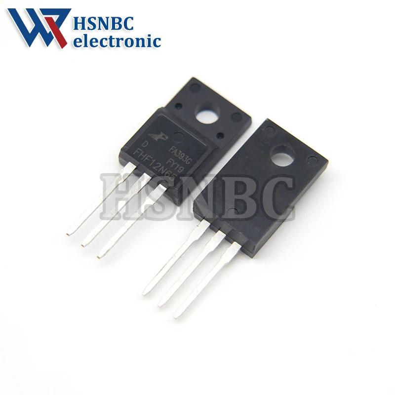 10PCS FHF12N65 12N65 FHF12N65D TO-220F 12A 650V N-channel Power MOSFET Transistor 100% New Original