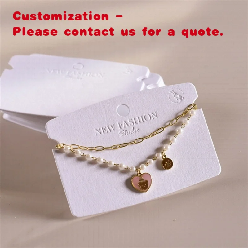 

Роскошные серьги на заказ, 400 г/м2, картонные бирки с тиснением/тиснением, серьги, ожерелье, кольцо, драгоценность