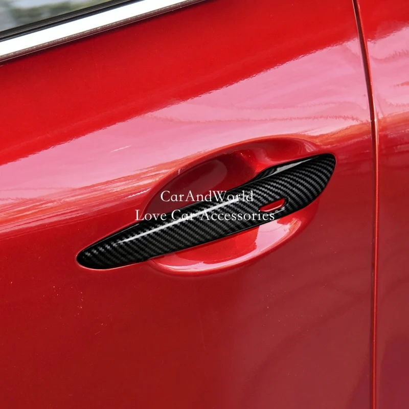 الجسم مقبض الباب السلطانية غطاء إطاري الزخارف ABS كروم الخارجي اكسسوارات السيارات لمازدا CX-30 CX30 CX-50 CX50 2021 2022-2025