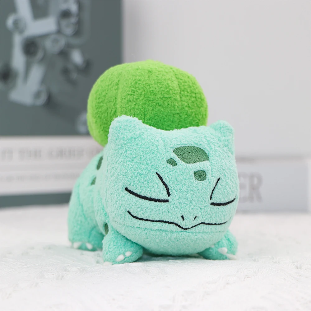 Kawaii Sleep Series Pokemon Plush Doll Oshawott Pawmi Bulbasaur Fluffy Stuffed Animal Toys Anime Desk Ornament Collectible Gifts - view 3