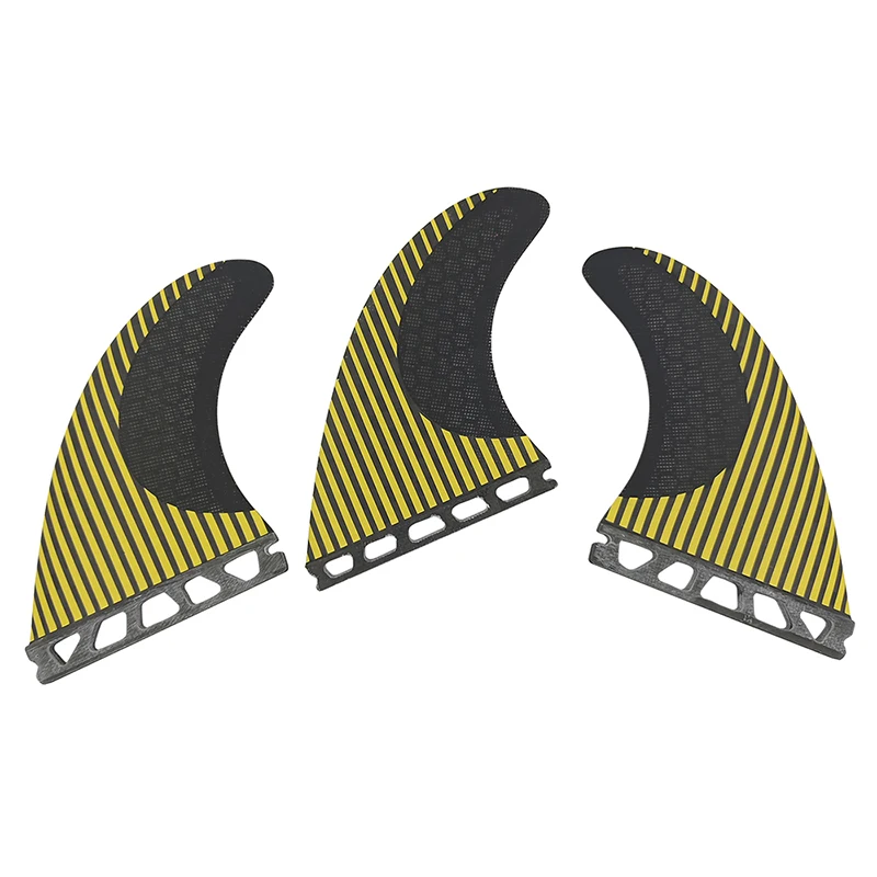 UPSURF FUTURE Fins M/L Tri Fins Set Honeycomb Fibra de Carbono Propulsor Prancha de Surf Barbatanas Únicas Guias Barbatanas de Surf para Shortboard, Funboard