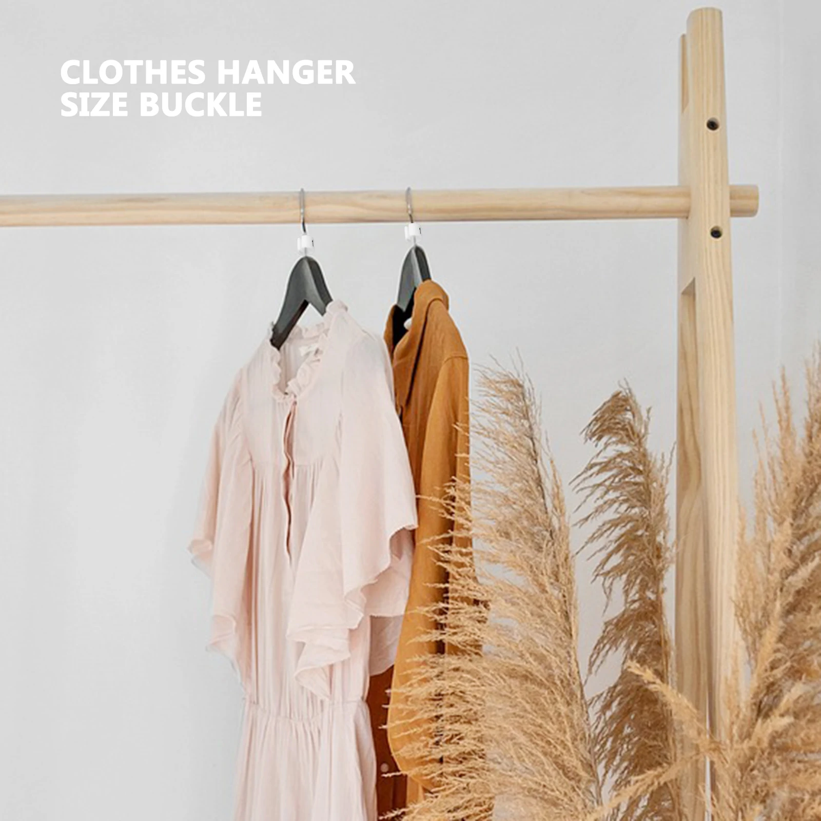 

50 Pcs Size Ring Clothing Hanger Marker Clothes Markers Hangers Tags Number Plastic