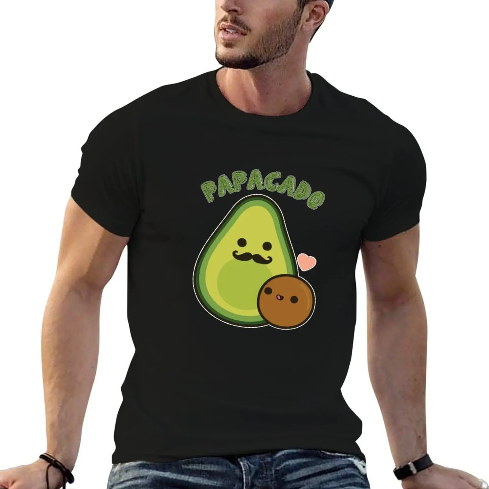 Футболка papacado больших размеров, летняя футболка с коротким рукавом