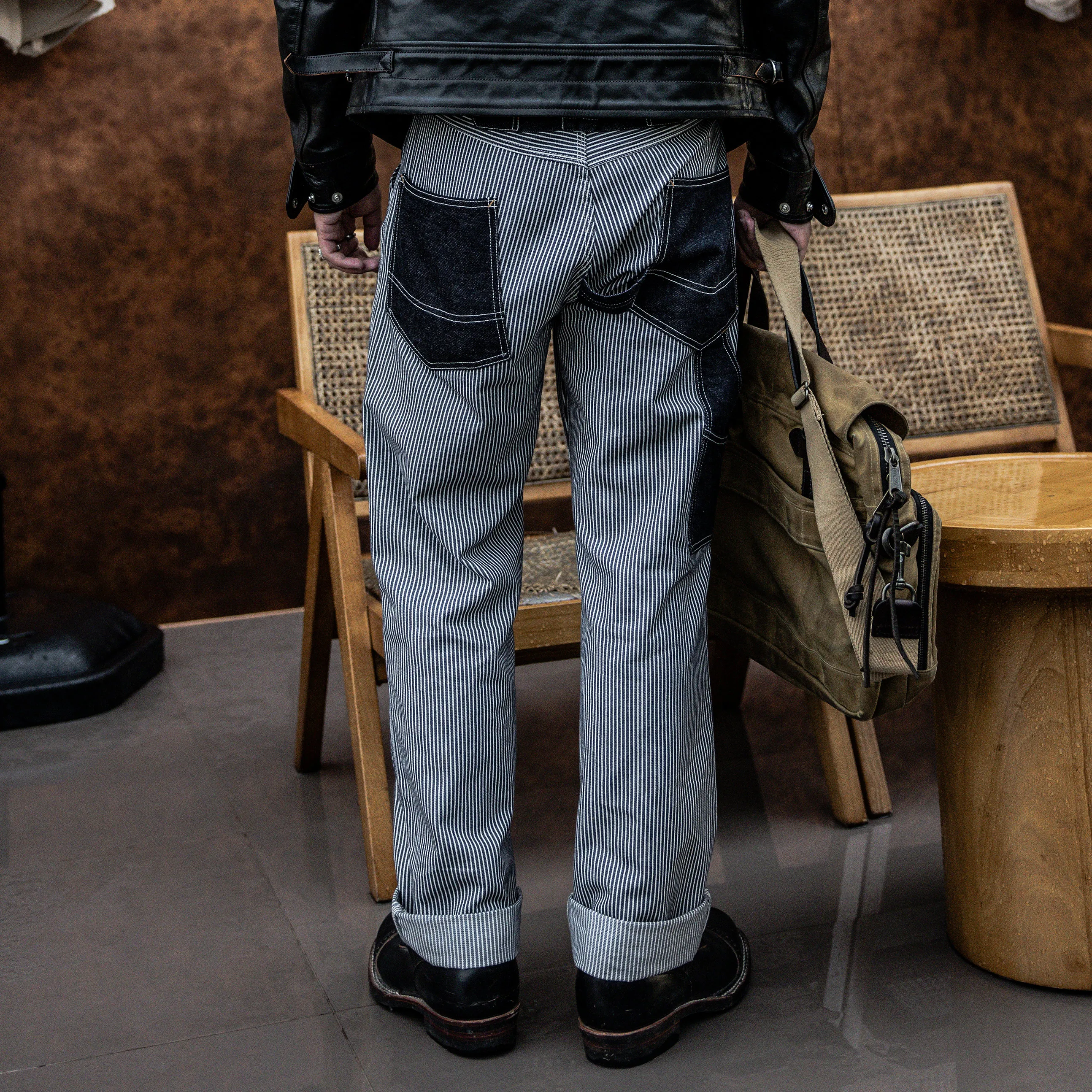 

Fw-0018 Мужские хлопковые высококачественные повседневные стильные брюки в стиле милитари, мужские винтажные брюки-карго с аватаром, 8 унций, индиго