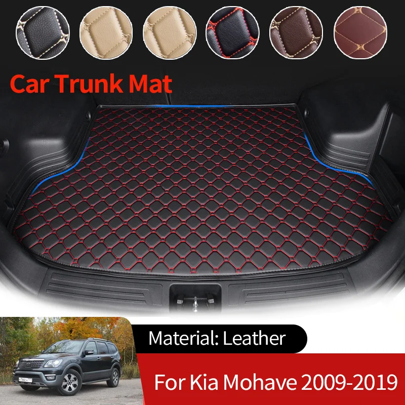 Car Boot Liner Cargo Rear Trunk Mats Luggage FLoor Tray Waterproof Carpet Accessories for Kia Mohave Borrego HM 2009~2019 2018