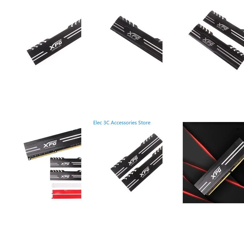 Y51A 1Set DDR2 DDR3 DDR4 Memory Cooling Heat Sink Desktop Memory Heat Dissipation Pad