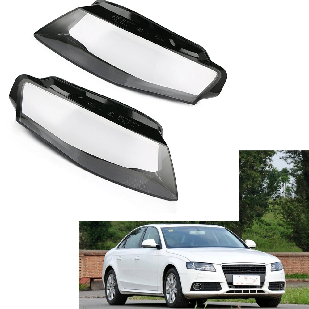 

Left/Right Headlight Headlamp Front Head Lamp Light Shade Cover Lens Lampshade Shell For Audi A4 B8 2009 2010 2011 2012 4 Door