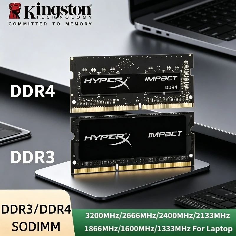 Kingston DDR4 RAM Laptop DDR3 Memoria DDR3L 4GB 8GB 16GB Notebook Memory 1333 1600 1866 2133 2400 2666 3200 MHz 1.2V 1.5V 1.35V