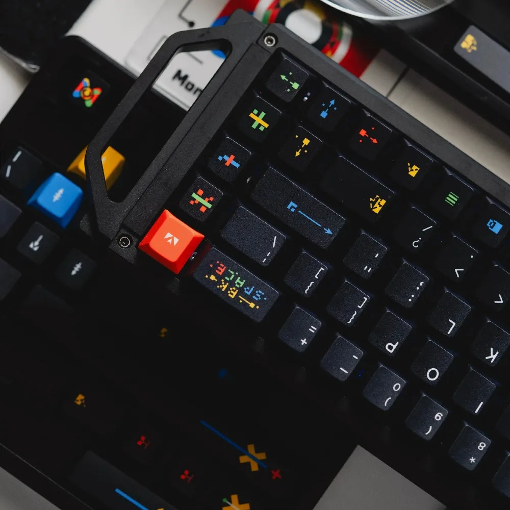 Fundamentum Keycap Set 170key PBT Custom Black Simplicity Keyboard Cap Cherry Profile KeyCap for Mechanical Keyboard Accessories