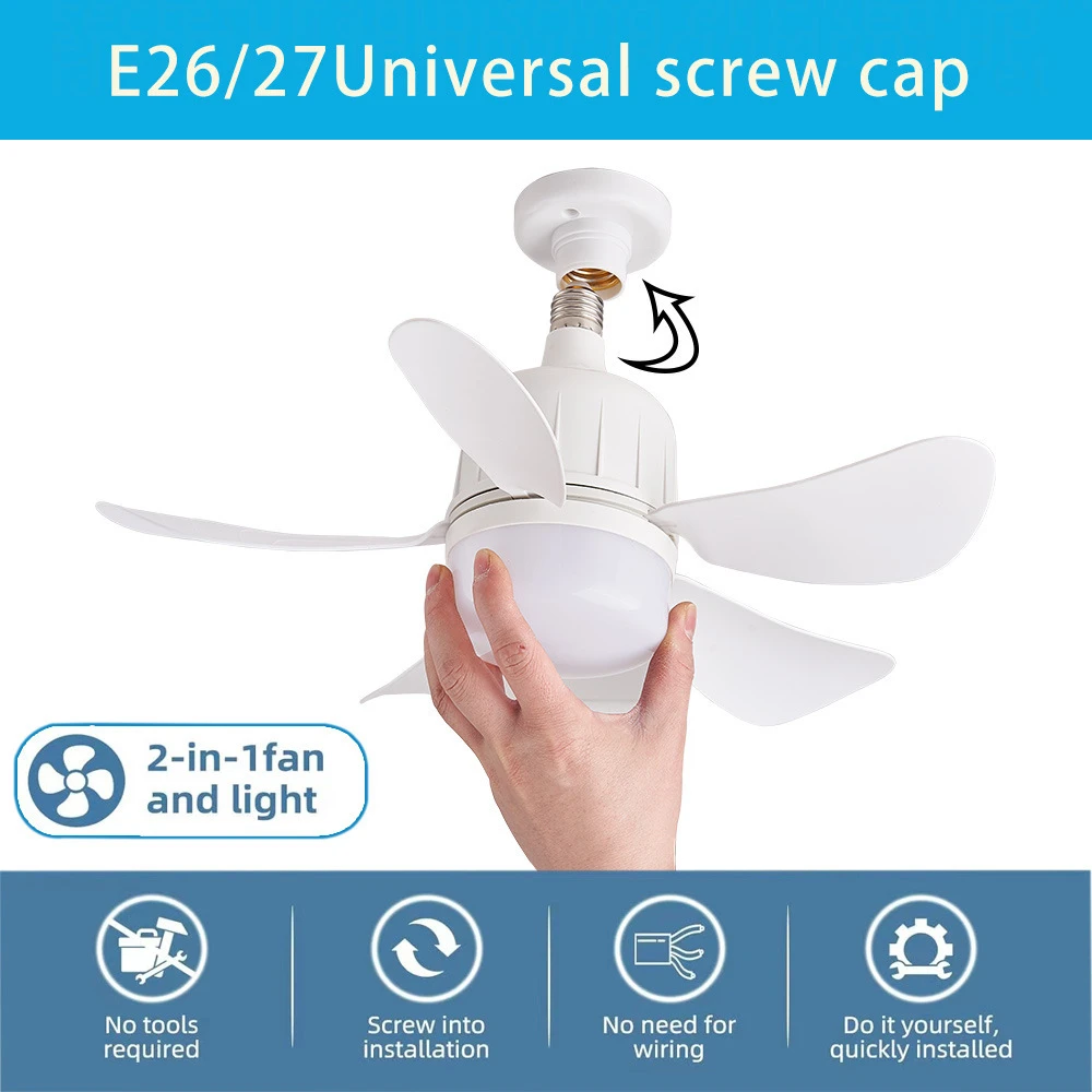 1/2/3PCS User Friendly Fan Light Modern High Quality Ceiling Fan Light Convenient Innovative Design Garage Lighting Home Life