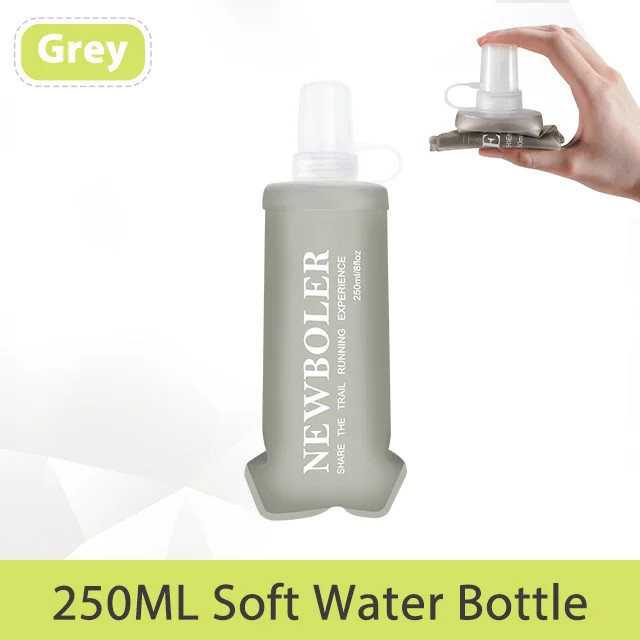 150/250/500ml TPU Faltbare Weiche Trinkflasche Sport-Wasserflasche Tragbare Trinkflasche für Laufen Wandern Radfahren Fitness Wasserbeutel