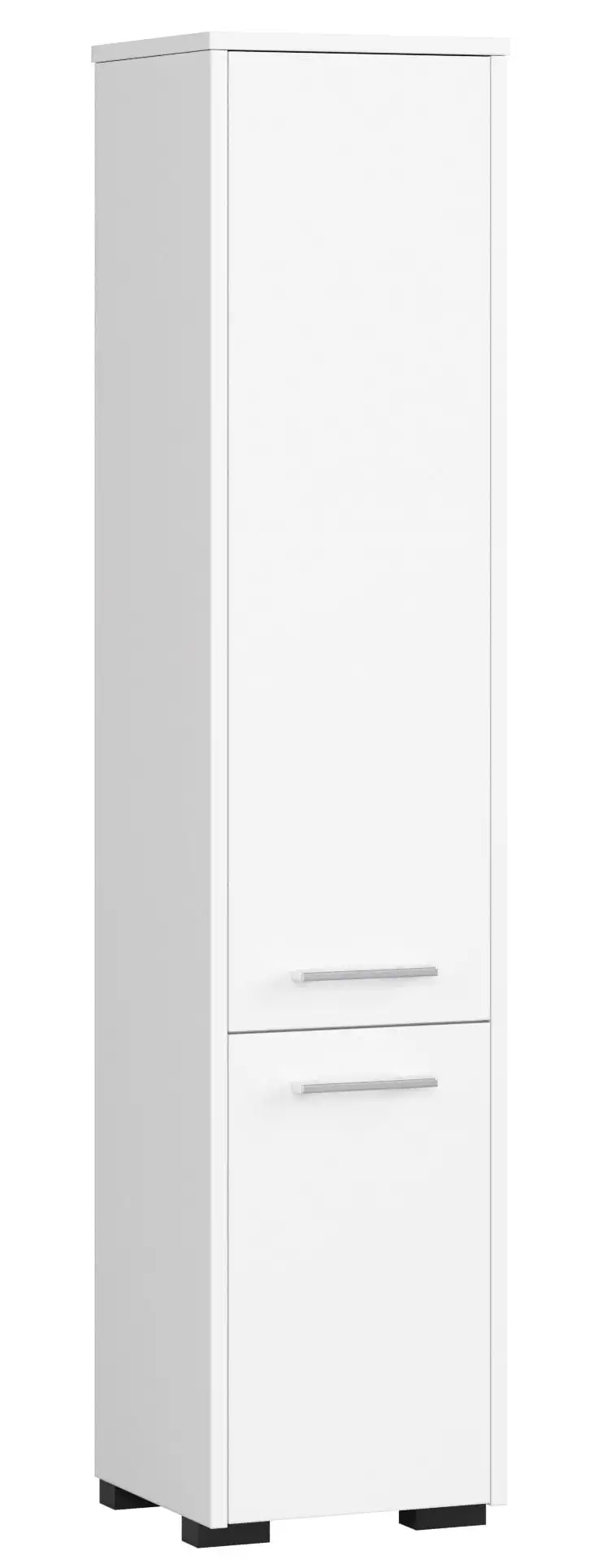 AKORD FIN Badkamerkast Wit 30 cm 2 Deuren Kleur Wit Mat 5 Planken 30x140 cm