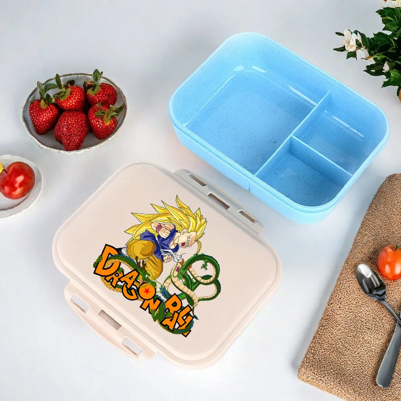 

Dragon Ball Bento Ланч-бокс Аниме Мультяшная фигурка Печатный ланч-бокс Детские контейнеры для хранения еды большой емкости Коробка для пикника на открытом воздухе