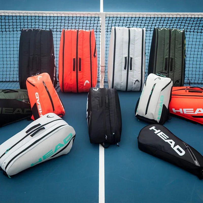 HEAD Tour Black Large Capacity for 4-5 Rackets Shoulder Tennis Sports Racket Bag Court Bag Without Shoes Compartment Tennis Bag