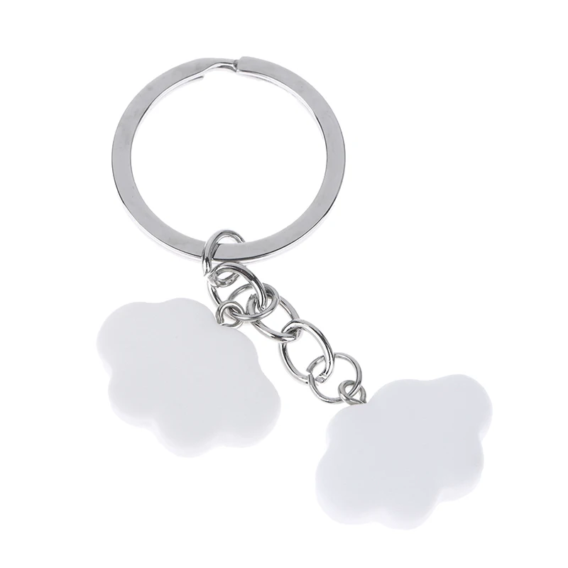 Cute Resin Clouds Charms Keychain para homens e mulheres, pingentes, chaveiro, acessórios DIY, presentes de lembrança, chave do carro, bolsa