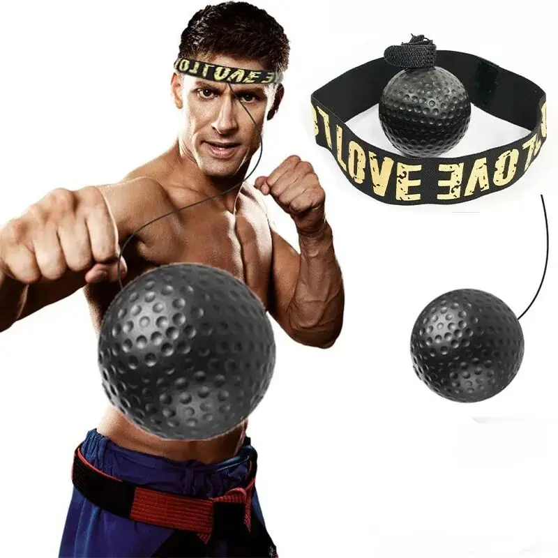Imagem -02 - Velocidade Treinamento e Reação Ball Boxe Reflex Headband Reflexão Head Band Luta Sanda