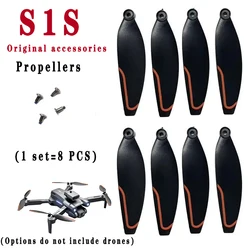 Dla LS-S1S Mini Drone oryginalne śmigła części zamienne S1S łopatki akcesoria wymiana dronów czarne