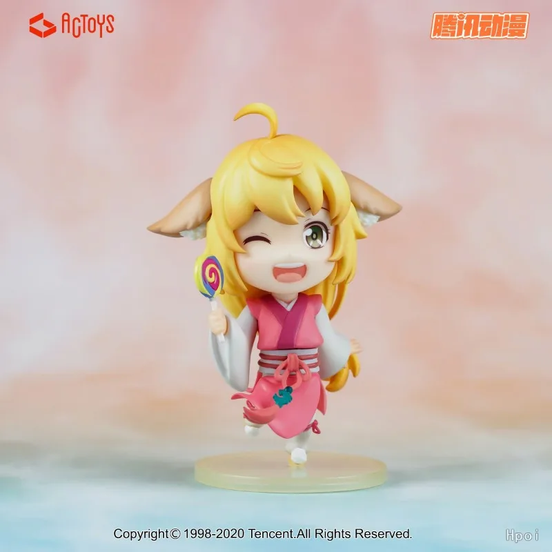 ACTOYS Original Fox Demon Little Red Mother Series Box Egg - Tushan Honghong Q-Version Humanoid Toy Handmade Model Ornament Gift
