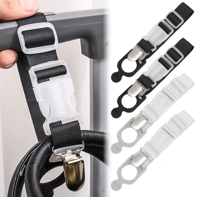 Portable Adjustable Travel Tied Black Grey Durable Luggage Lash Belt Hanging Buckle Straps Belt Lock Hooks Luggage Accessories