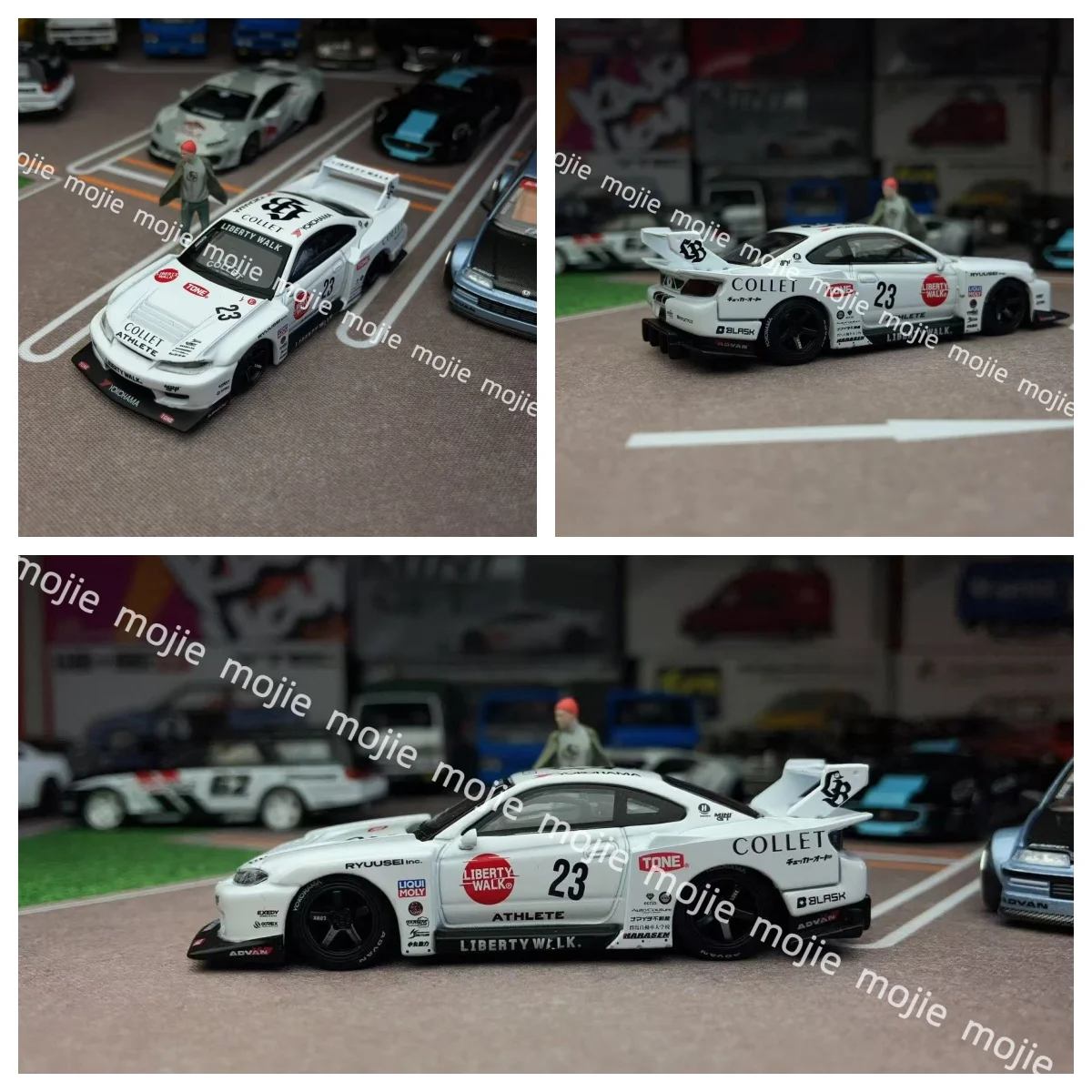 

Mini GT #1054 LB-Super Silhouette S15 SILVIA ATHLETE JDM With Figure Diecast Model Car