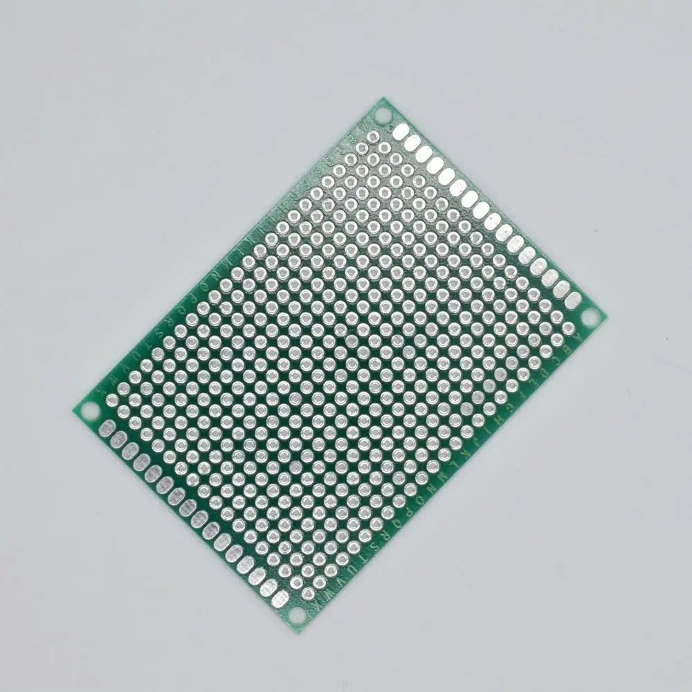 Placa de lata de pulverización de doble cara, placa de circuito PCB de 5x7cm, fibra de vidrio de aceite verde, placa Universal LT00129