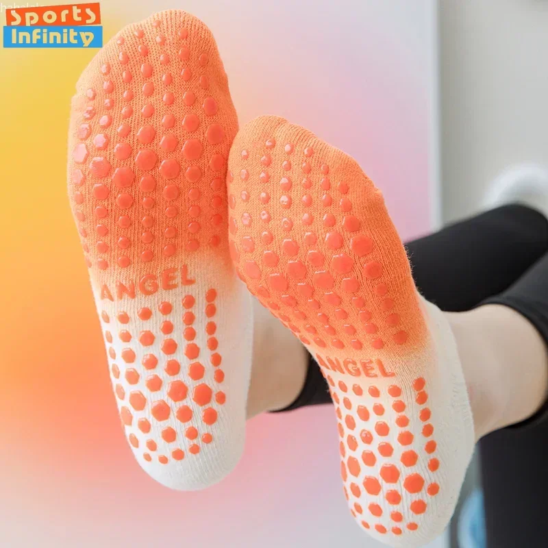 

Tie-dyed Professional Pilates Yoga Socks Non-slip Indoor Floor Dance Trampoline Sports Socks Cotton Low Cut Ankle Boat Socks