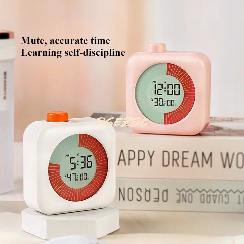 Digital Silent Visual Timer for Home Use Portable with Alarm Clock Function Used for Learning and Teaching Household Items