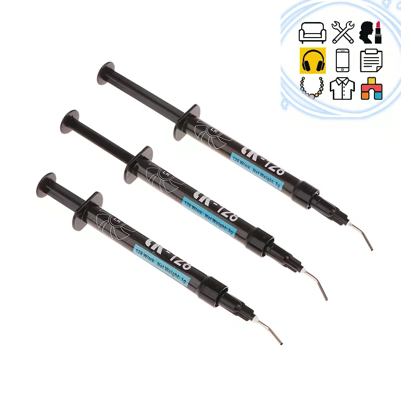 1g/3g Liquid Metal Thermal Paste CPU GPU Graphics Card CPU Laptop Cooling Conductive Silicone Grease Sheet