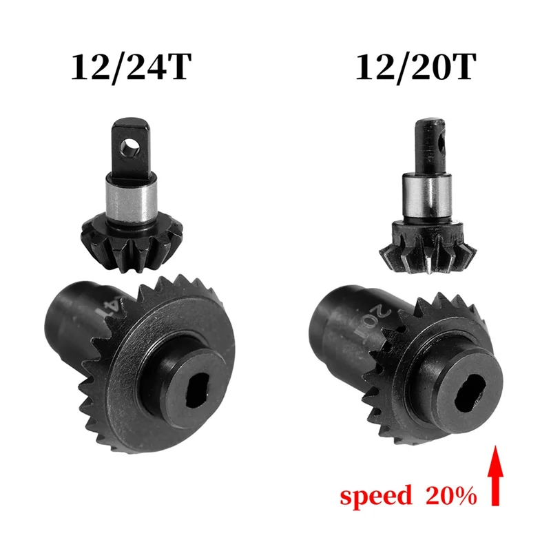 

A59E-RC Обновление автомобиля Стальной сплав Overdrive Комплект шестерен с винтовой осью для 1/24 RC Crawler FMS FCX24 FCX18 Детали для обновления радиоуправляемого автомобиля 12T