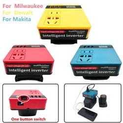 NEW 220V Multifunction Intelligent Inverter For Makita/Dewalt/Milwaukee Li-ion battery 18V 20V Outdoor Work with Current Display