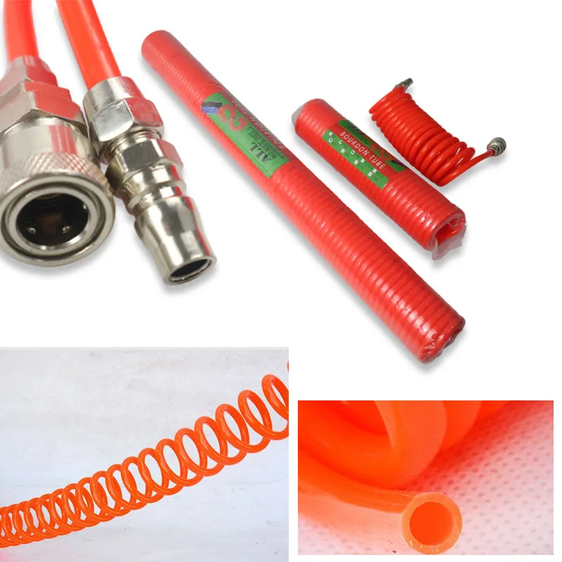 3/6/15m Pneumatic Tools Hose Air Pneumatic Hose Spiral Pipe Compressor Hose Long Pneumatic Hose Air Compressors Outer Diameter 