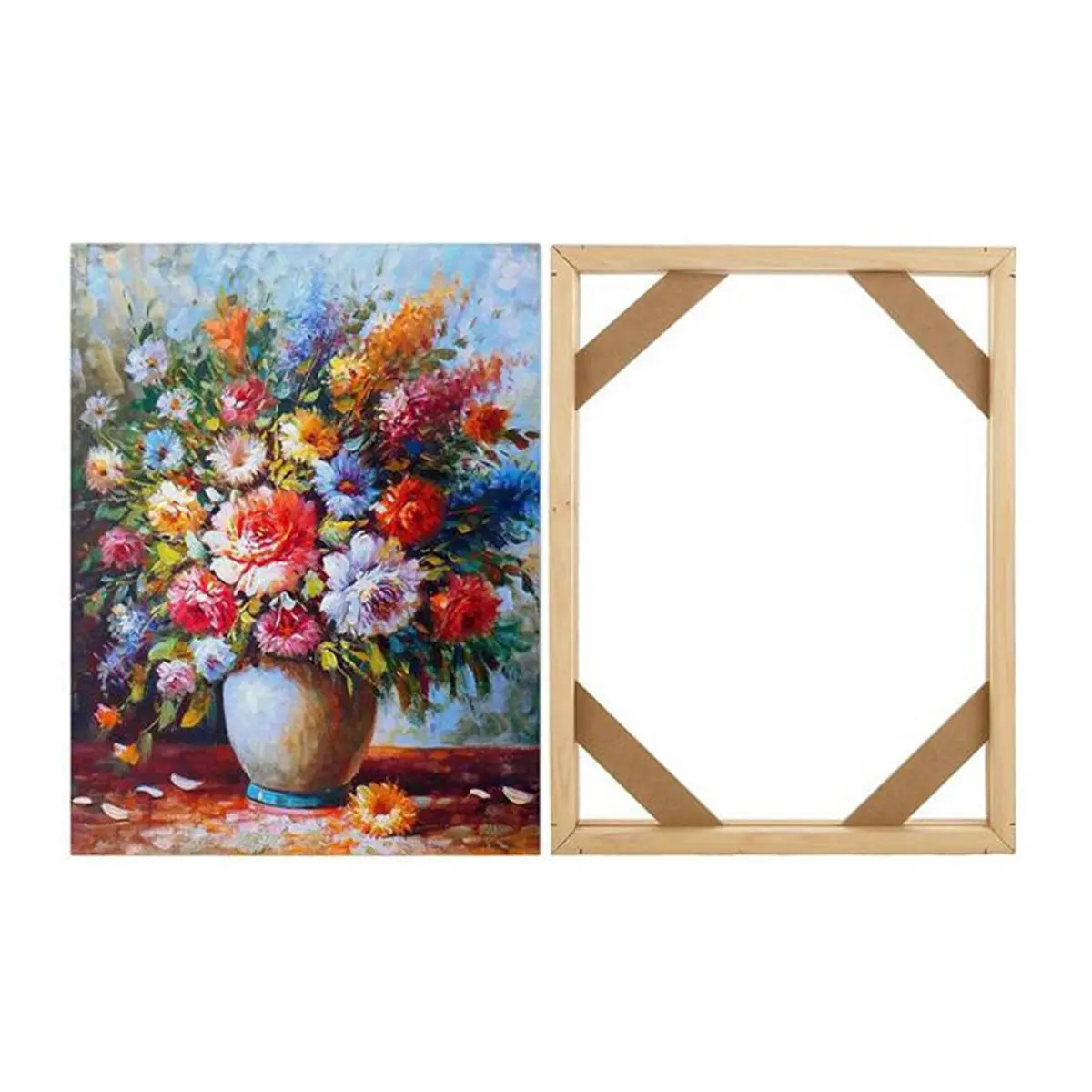 2026 New Tool 3 Set Canvas Stretcher Bars, DIY Wood Canvas Frames Kit Sturdy Stretchers Frame Easy to Assemble DIY Canvas Frames