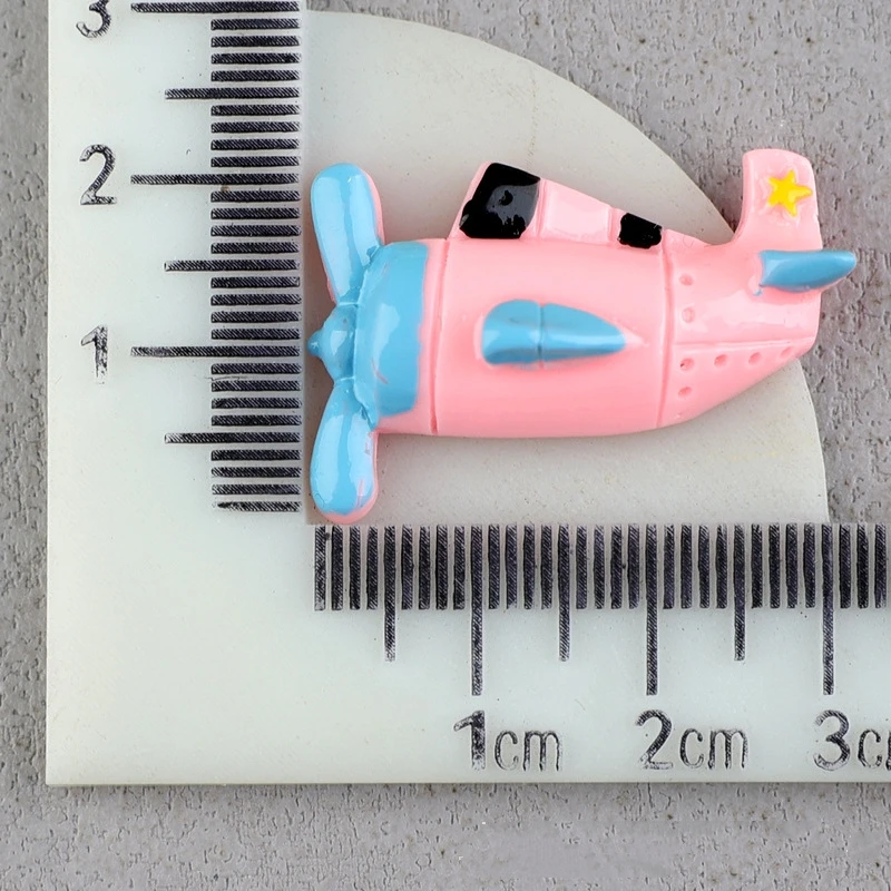 Resin Airplane Flat Back Cabochon Scrapbook 10pcs Kawaii Cartoon Ship Plane Aircrafts Resin DIY Embellishments Accessories