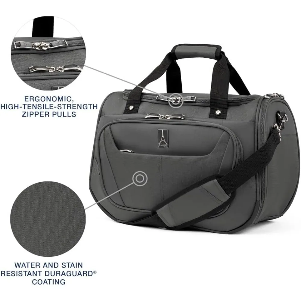 Lightweight Softside Underseat Carry-On Tote Bag for Weekend Travel and Overnight Trips
