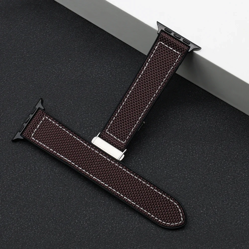 Cinturino in Silicone per Apple Watch Ultra Band 49mm 44mm 45mm 42 46mm 41mm 40mm bracciale ibrido intrecciato serie iWatch 10 9 8 7