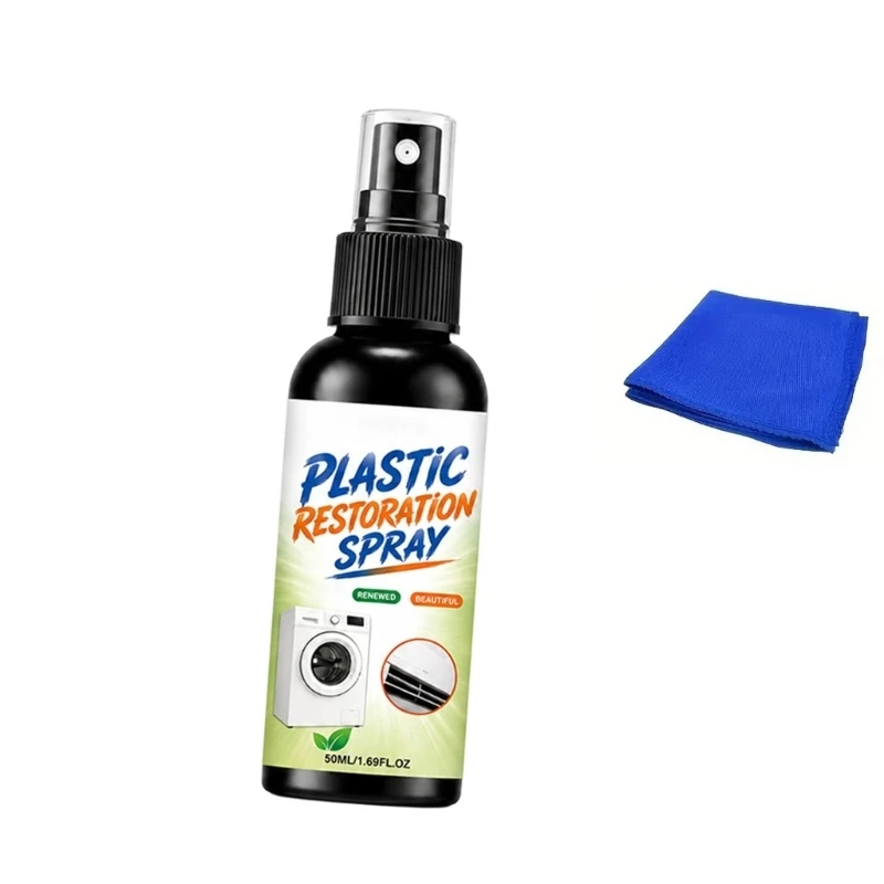 Liquid Plastic Trim Restorer for Hard Plastic Trim and Panels, Detail-Focused Finish Care for Car and Household Use X37F