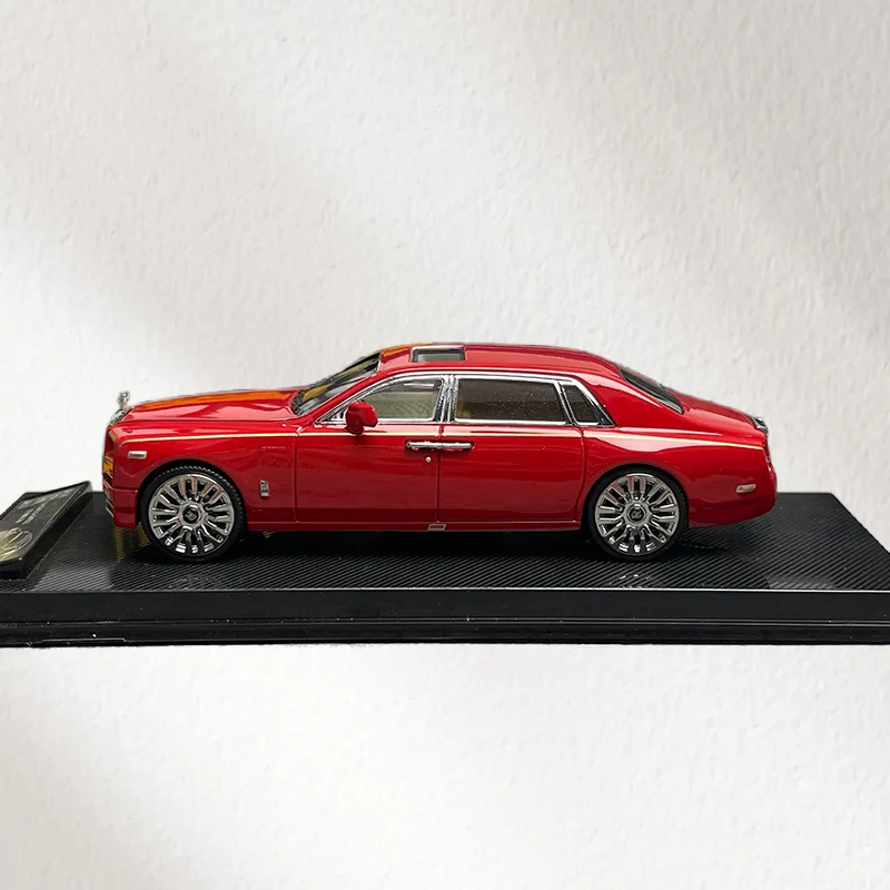 SCART Diecast 1/64 Schaal Rolls-Royce Legering Model Auto Rolls-Royce Phantom 8i Rood 2-speelvoertuigen Speelgoed voor jongens Geschenk Originele doos