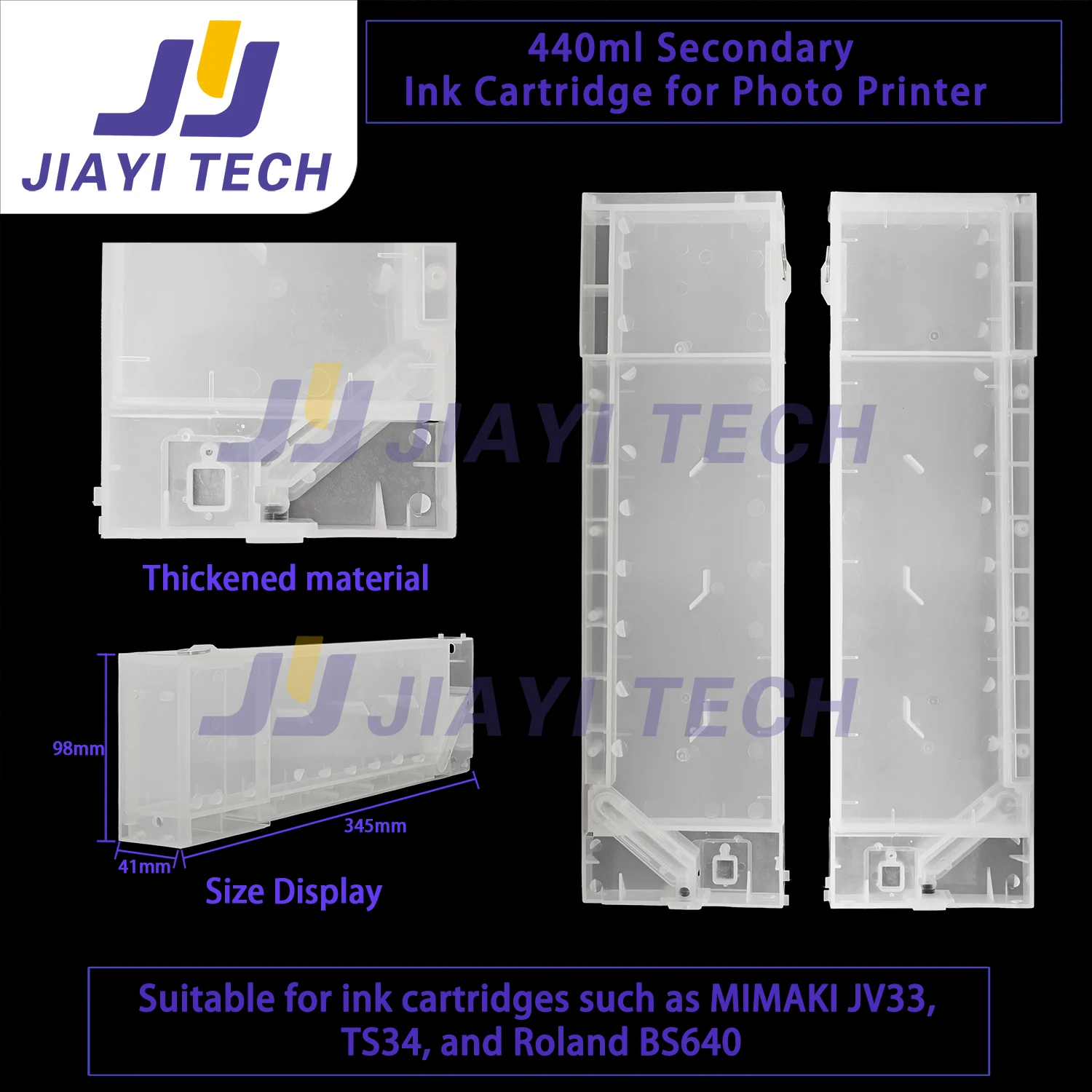 4Pcs/Lot 440ml Ink Cartridge with Chip Slot for Mutoh/Roland/Mimaki JV33 JV3 JV5 CJV3 Solvent Inkjet Printer;High Quality!!!