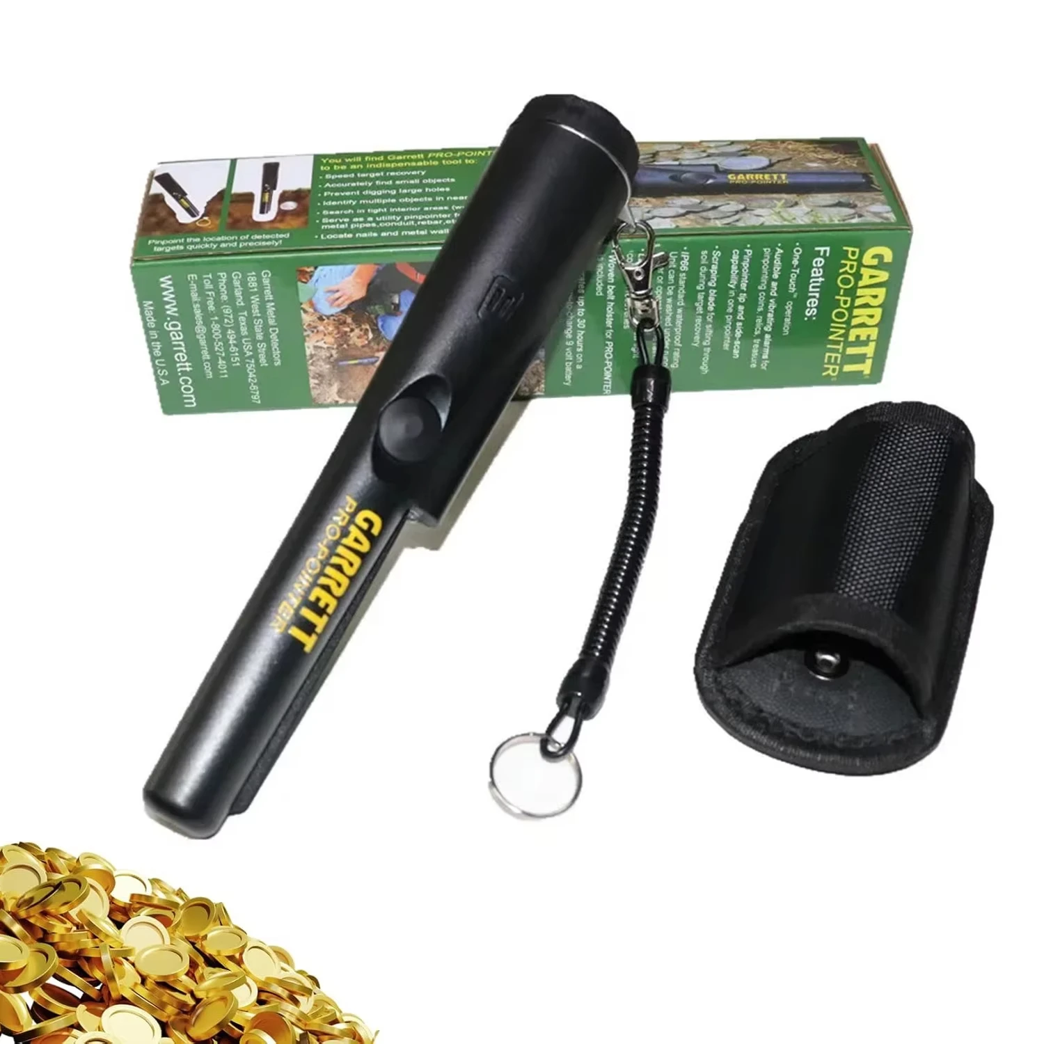 Metal Detector Rilevatore portatile impermeabile portatile Treasure Metal Finder Rilevatori con fondina