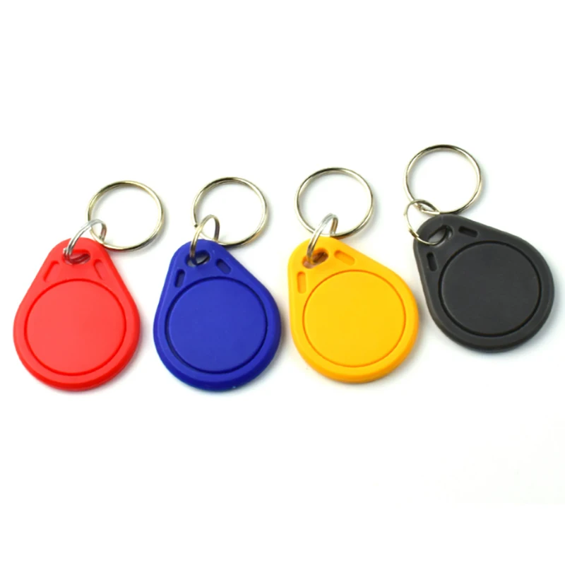 50pcs/lot EM4305 T5577 125khz Copy Rewritable Writable Rewrite keyfobs RFID Tag Key Ring Card Proximity Token Badge Duplicate
