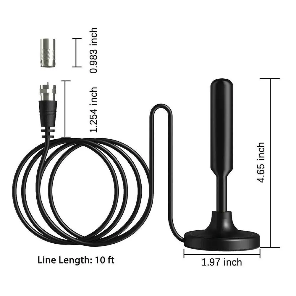 

Digital TV Antenna Portable TV Antenna High-definition Digital Indoor And Outdoor Digital TV Antenna Adapter