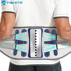 Ceinture de soutien lombaire pour hommes et femmes, avec 4 supports, soulage les douleurs dorsales, pour sciatique, scoliose, hernie discale