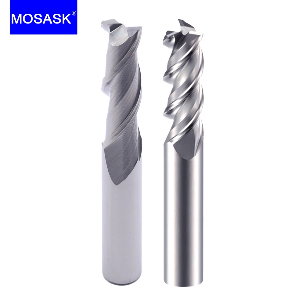 

3 Flute 2Flute Carbide Milling Cutter 1PC Tungsten End Mill CNC Tool HRC55 for Aluminum Fiberglass Acrylic Wood Copper