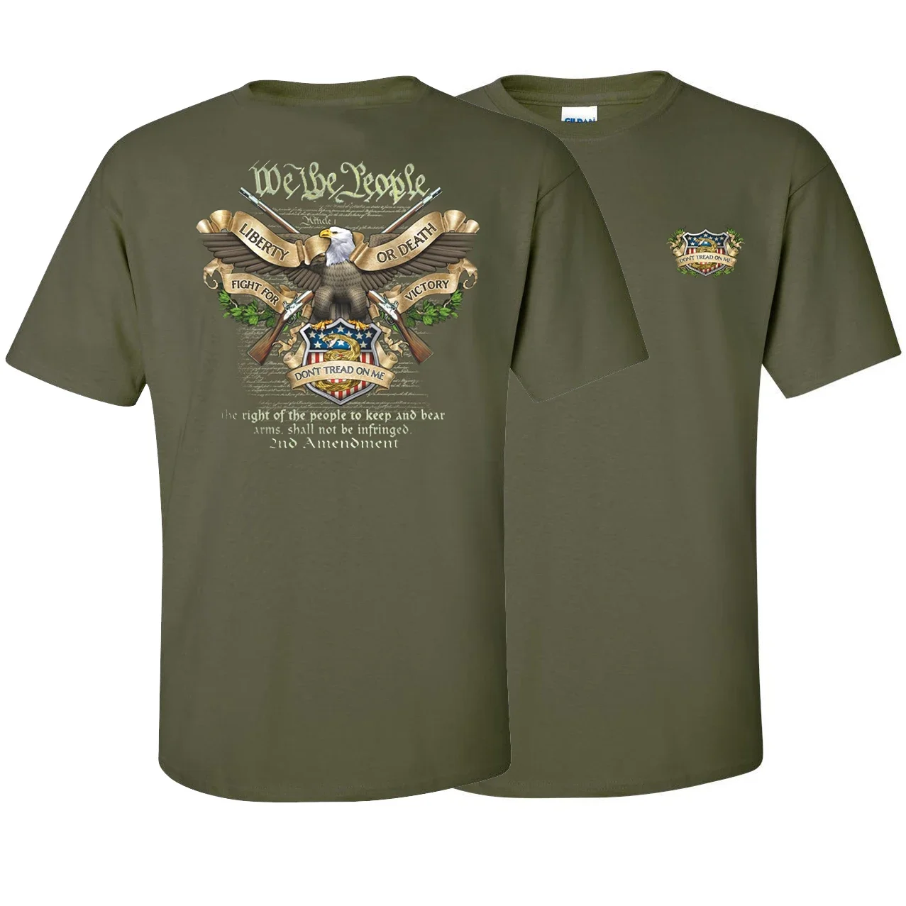 

Don't Tread on Me | We The People | 2nd Amendment T-Shirt 100% Cotton O-Neck Summer Short Sleeve Casual Mens T-shirt Size S-3XL
