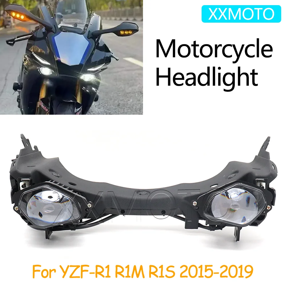 

For Yamaha YZFR1 YZF R1 1M R1S 2015 2016 2017 2018 2019 YZF-R1 Headlight Assembly Front LED Head Lamp Motorcycle Accessories
