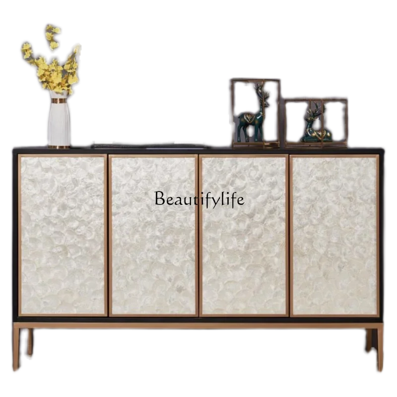 

ls 51Modern simple shoe cabinet American art dining side cabinet