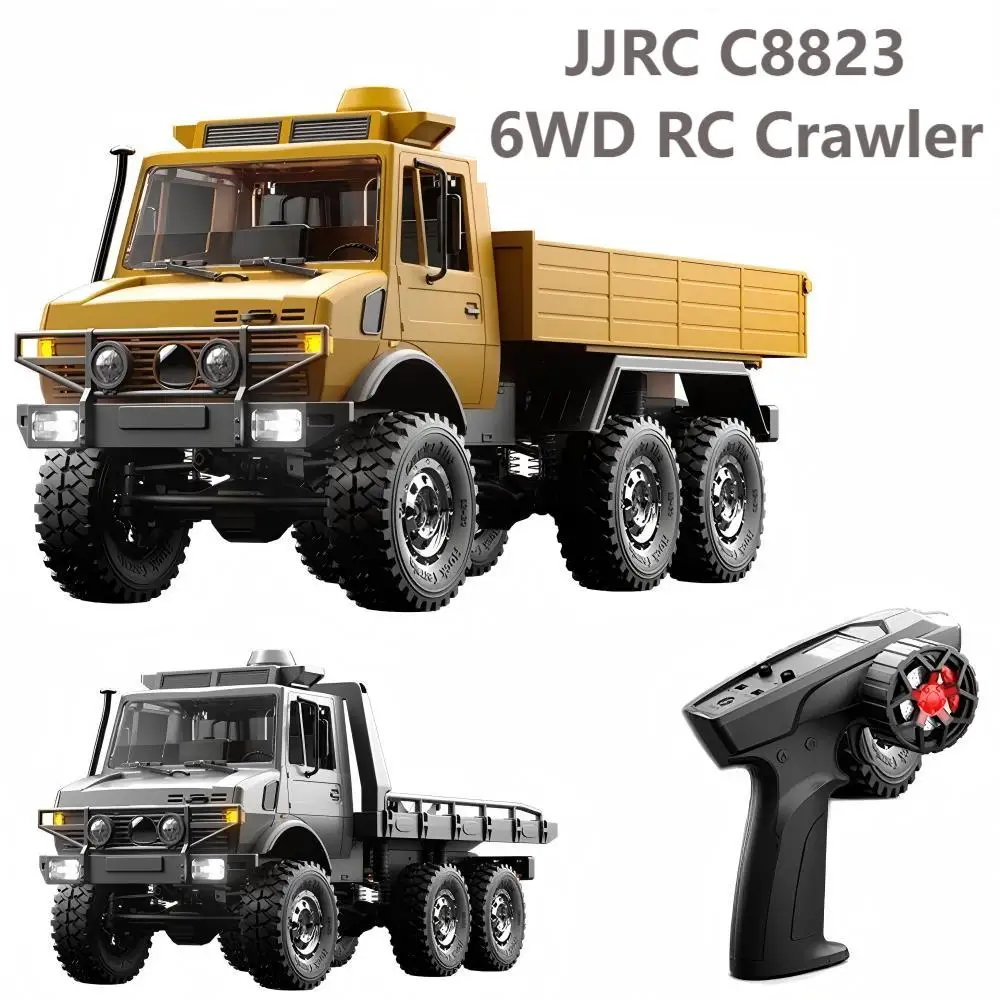 JJRC C8823 RC الزاحف 2.4G 6WD 1:18 مقلد Unimog مركبة يتم التحكم بها عن بُعد التحكم النسبي RC نموذج سيارة لعب هدايا للأطفال الكبار