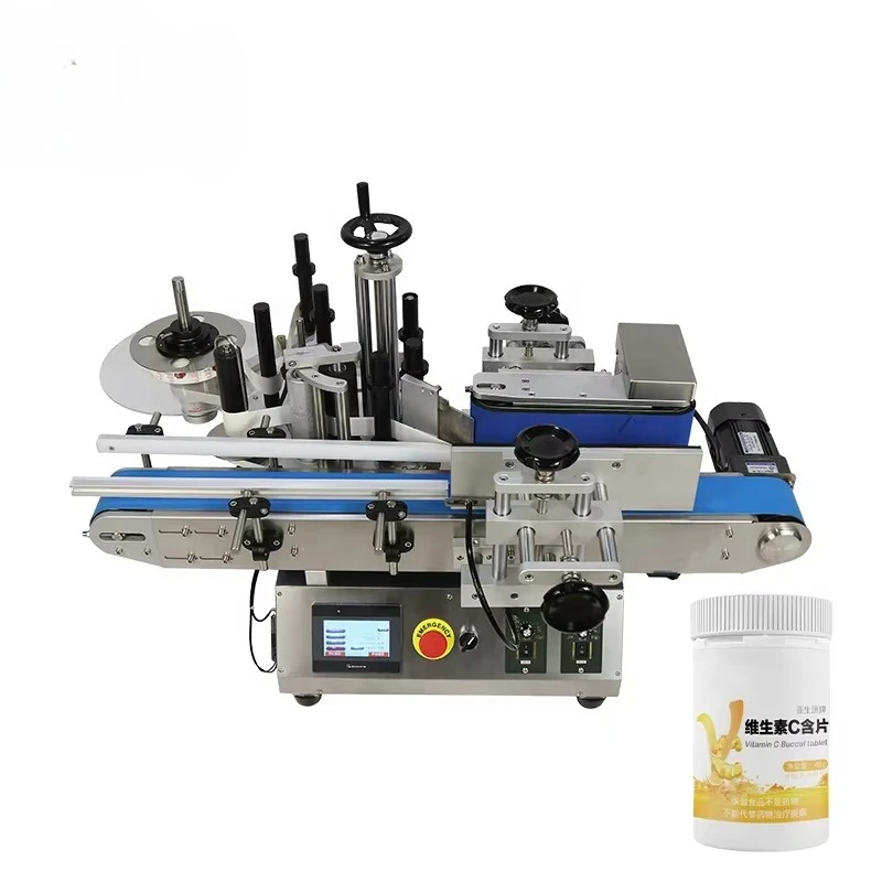 MT-100 Factory Wholesale Intelligent Control Desktop Automatic Self Adhesive Beer Juice Beverage Bottle Sticker Labeling Machine