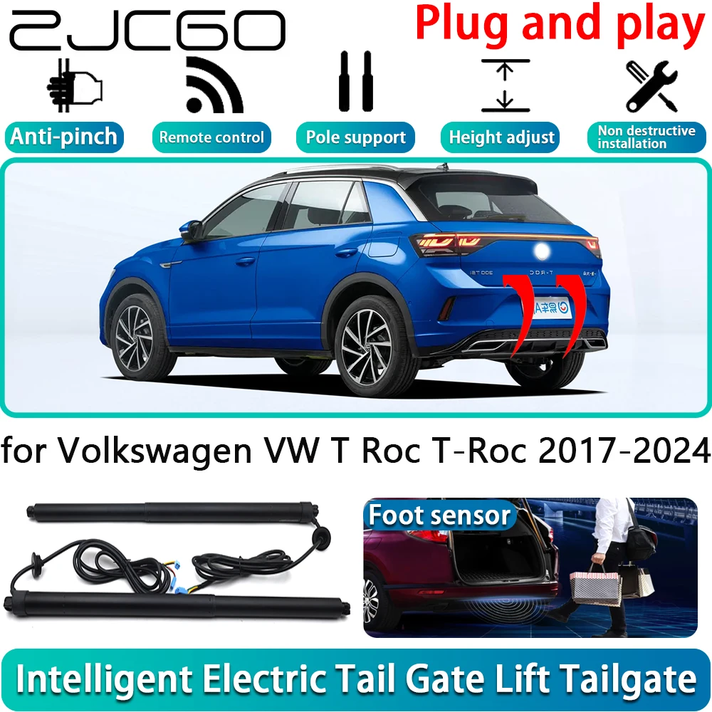 for Volkswagen VW T Roc T-Roc 2017-2024 Car Electric Powered Tailgate Power Liftgate Automatic Tailgate System With Foot Sensor