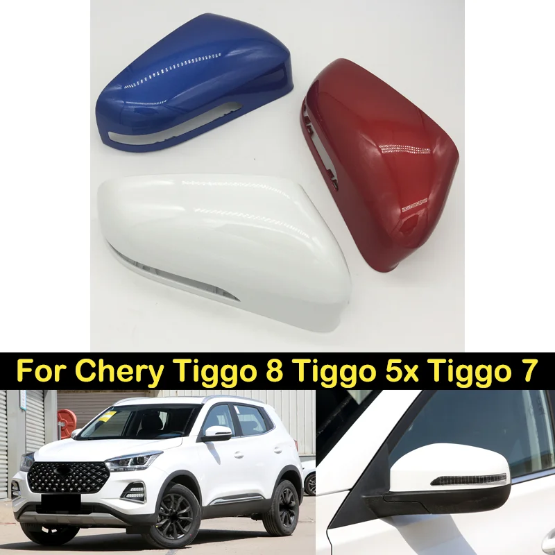 

DECHO Rearview Mirror Cover For Chery Tiggo 8 Tiggo 5x Tiggo 7 side Rear view mirror Lid Housing Hood shell cap